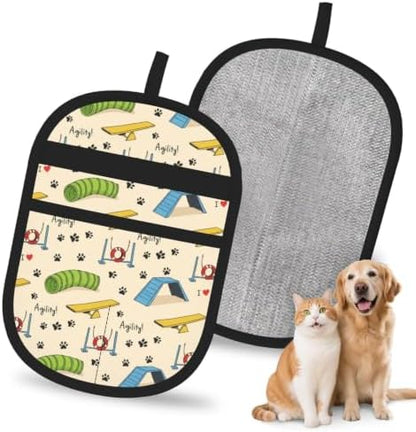 Dog Agility Training Course Obstacle Pet Hair Removal Glove For Cats Dogs by FREEHOTU