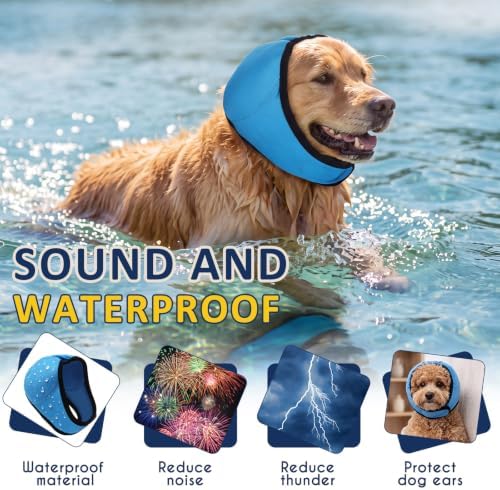 Aliceset 1pcs Dog Ear Muffs, Quiet Ears for Dogs,Blue,M - Image 5