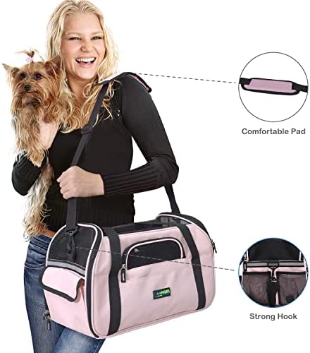 JESPET Soft-Sided Airline-Approved Dog & Cat Carrier Travel Bag - Image 3