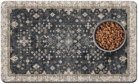 Pet Food Mats for Floor, Absorbent Dog Mat for Food and Water Dispenser Mat, Dog Food Mat Quick Dry Cat Food Mat Pet Supplies by Unknown