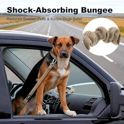 Dog Seat Belt for Car, Car Harness with Locking Aluminum Hook - Image 3