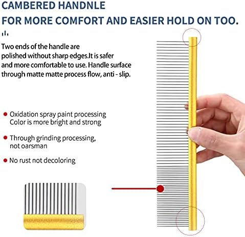Dog Grooming Comb Deshedding Remove Tangles,Knot,Mats.(7.5inches) - Image 5