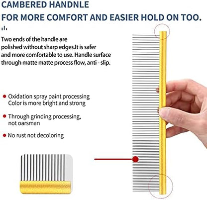 Dog Grooming Comb Deshedding Remove Tangles,Knot,Mats.(7.5inches) - Image 5