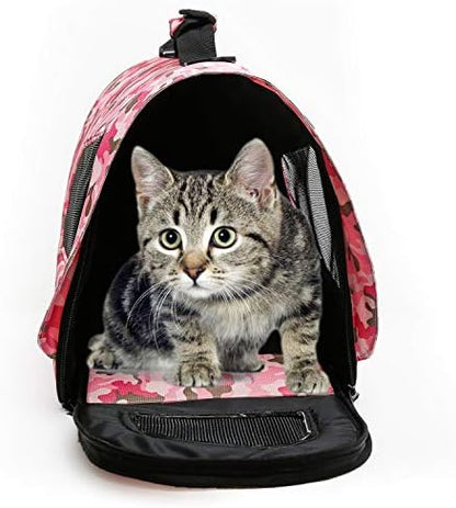 Pawer 18” x 11”x 11” Soft-Sided Foldable Airline Approved Pet Carrier for Cat, Puppy and Small Dog, Washable 600D Oxford Fabric, with Handle and Strap for Carry, Multiple Colors Available - Image 5