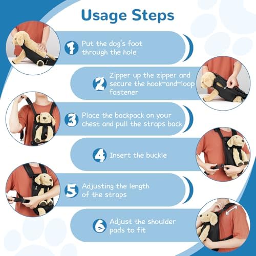 YUDODO Pet Dog Carrier Backpack Adjustable Front Carrier for Small Dog Cat - Image 3