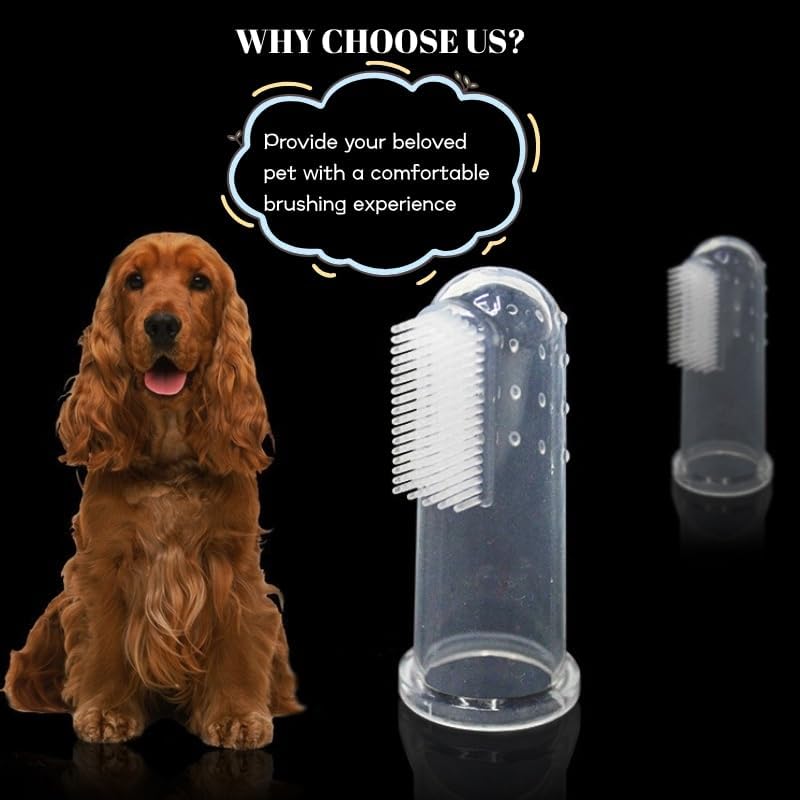 Pet Finger Toothbrush Set – Soft Silicone Toothbrush for Dogs & Cats – Gentle Finger Brush for Small Pets Dental Care (Clear Box Set) - Image 5