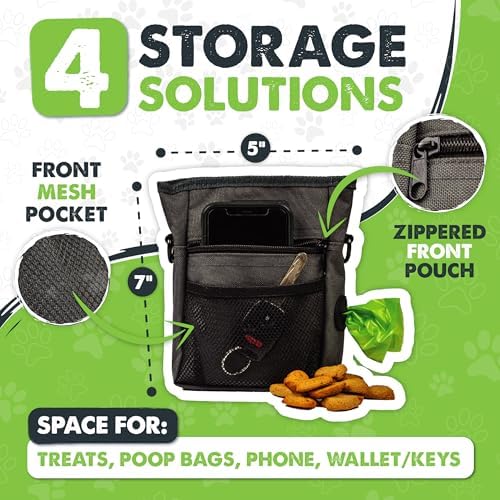 Mighty Paw Dog Treat Pouch, Magnetic No-Spill Clasp, Training Bag - Image 3