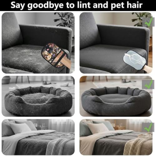 Labrador Retriever Dog Floral Garden Pet Hair Removal Glove For Cats Dogs - Image 4