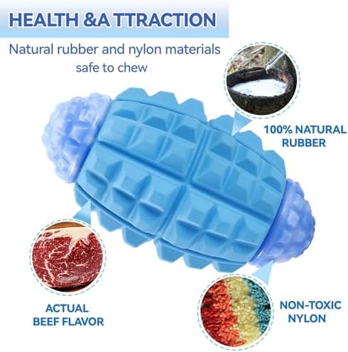 YINEYA Dog Toys for Aggressive Chewers, Tough Dog Chew Toys, Dark Blue - Image 3