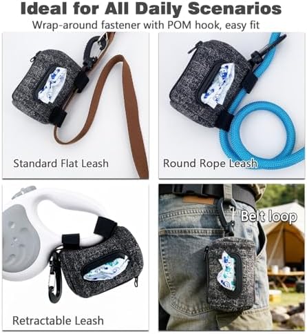 Dog Poop Bag Holder for Leashes doggie bag holder (Dark denim) - Image 6