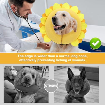 SCENEREAL Inflatable Dog Cone Collar Alternative After Surgery - Image 3