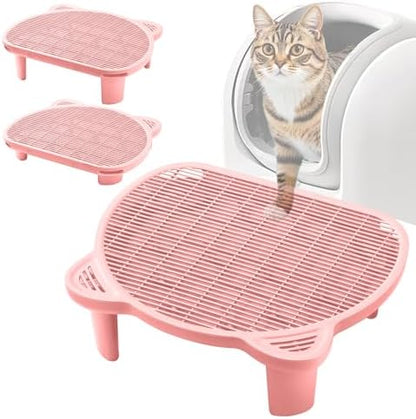 Litter Catching Step for Cat Litter Box, Litter Trap Stool for Automatic Litter Box Self Cleaning, Litter Collection Stairs, Litter Catcher Ramp for Old Geriatric Senior Cat or Kitten by Blata