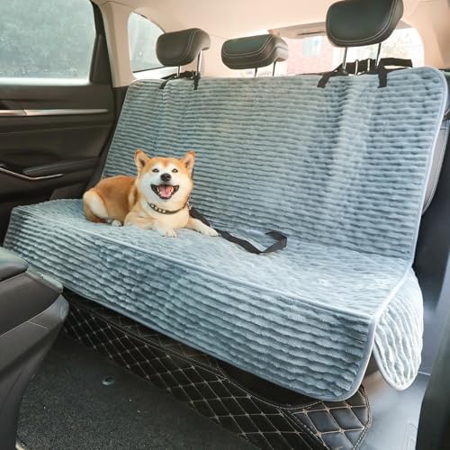 Dog Car Seat Cover, Waterproof Non-Slip Pet Mat, Bluegrey Back Seat by AEEISHOMEREFORM