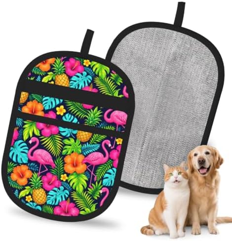 Flamingo Leaf Pet Hair Removal Glove Brush Pet Hair Remover Tool for Carpet by Unknown