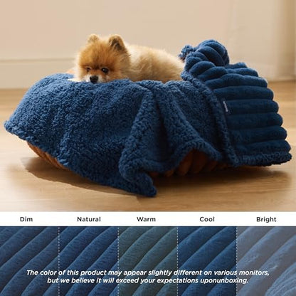 Bedsure ComfyFleece™ Waterproof Dog Blankets for Small Dogs,25x35 - Image 5