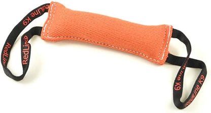 Redline K9 Bite Suit Tug Toy (3" x 10") 2 Handle (Orange)