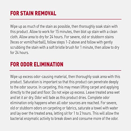 Nature’s Miracle Advanced Cat Stain & Odor Eliminator, Severe Mess, 32 oz - Image 6