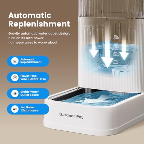 2.9 Gallon Automatic Dog Water Dispenser with Stainless Steel Bowl - Image 4