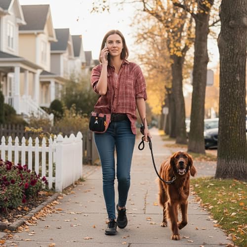 OllyDog Backcountry Day Bag | Dog Training Treat Pouch | Eco-Friendly Recycled Fabric Fanny Pack with Zipper Closure, Built-in Poop Bag Dispenser & Adjustable Waist Belt (Desert) - Image 6
