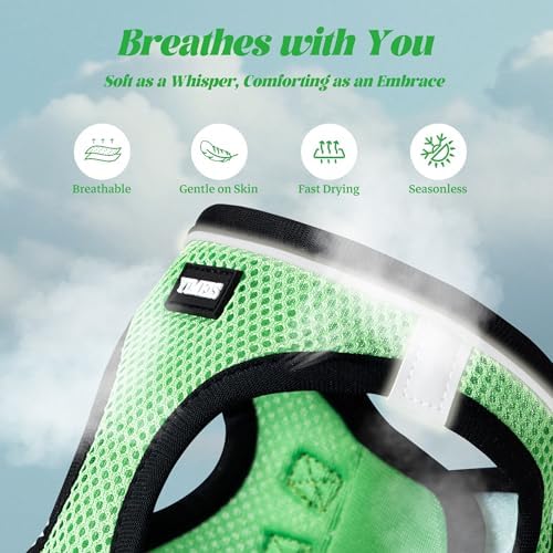 No Pull Dog Puppy Harness and Leash Set Reflective Mesh Vest XX-Small - Image 3