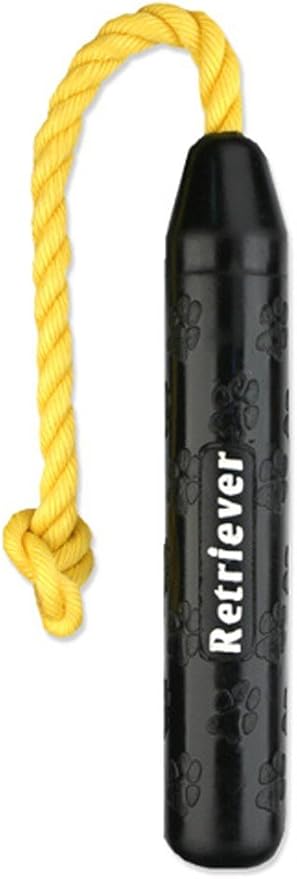 Mammoth TireBiterII Retriever with Poly Float Rope – Natural Rubber Dog Toys – Dog Toys for Extra Long Interactive Fetch and Play –It Floats 11”