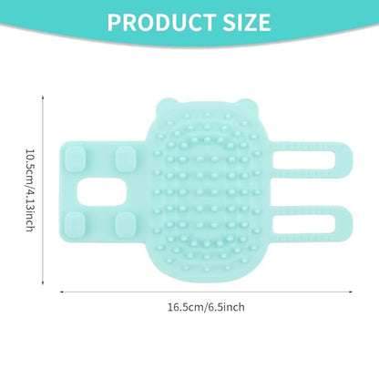 2 pcs Silicone Rubbing Corner Brush, Pet Itch Tool Back Scratcher for Dogs and Cats (White, Green, Size: 6.5x4.13inch)