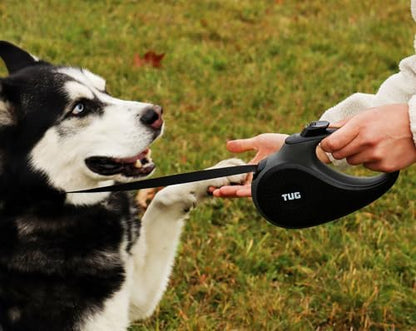 TUG Original Retractable Dog Leash, 16 ft (Medium, Black/Grey) - Image 5