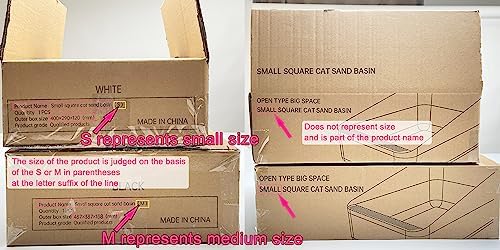 Sfozstra High Sided Cat Litter Box: Semi Open Anti Splash Easy Assembly - Image 2