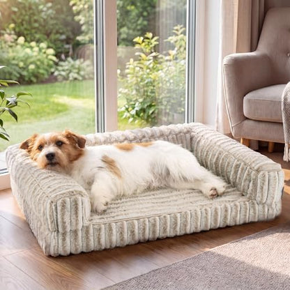 Bedsure ComfyFleece™ Memory Foam Orthopedic Dog Beds Medium Size Dog 30" by BEDSURE