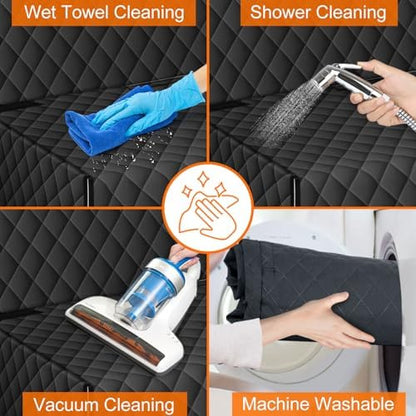 Waterproof Dog Backseat Cover for Cars, Non-Slip Pet Seat Protector, Black - Image 5