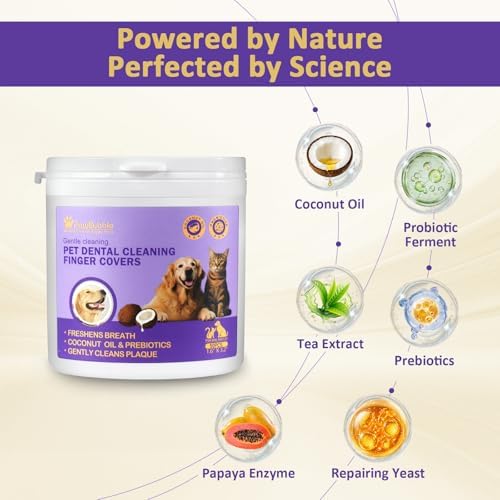 Probiotic Pet Dental Finger Wipes, Daily Oral Care, 50 Count - Image 4