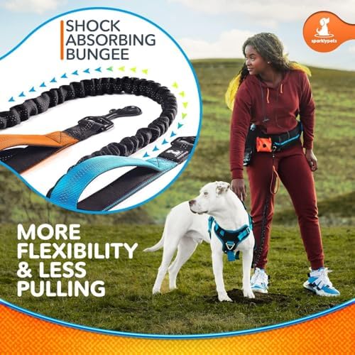 SparklyPets Hands Free Dog Leash, Medium & Large Breeds (Orange,1 Dog) - Image 5