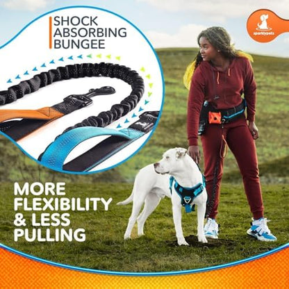 SparklyPets Hands Free Dog Leash, Medium & Large Breeds (Orange,1 Dog) - Image 5