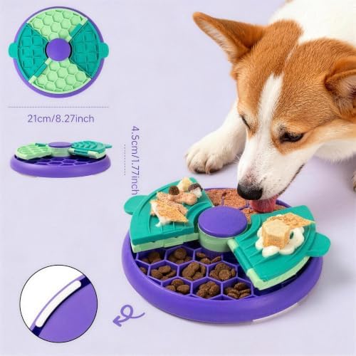3-in-1 Slow Feeder Dog Bowl, Interactive Puzzle Feeder & Lick Mat - Image 5