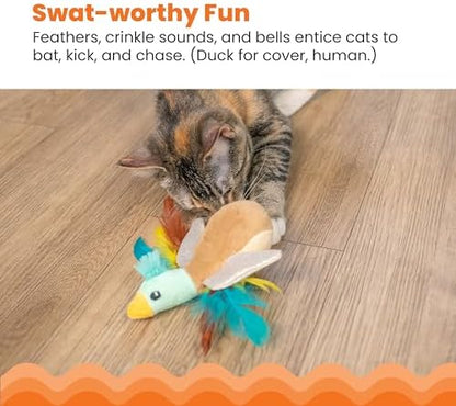 Catstages Flapperz Duck Plush Interactive Catnip Cat Toy - Image 3