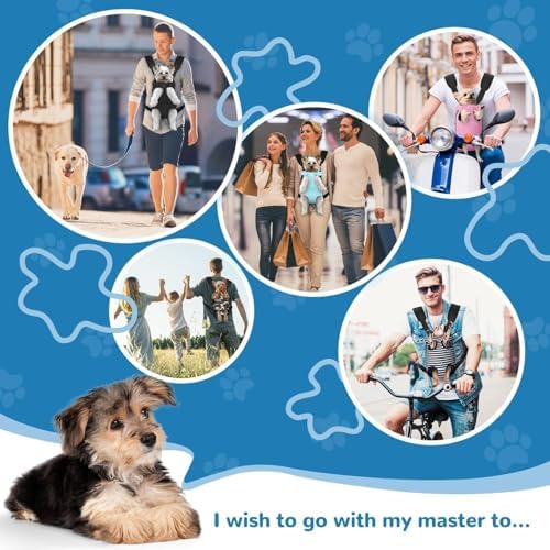 YUDODO Pet Dog Carrier Backpack Adjustable Front Carrier for Small Dog Cat - Image 4