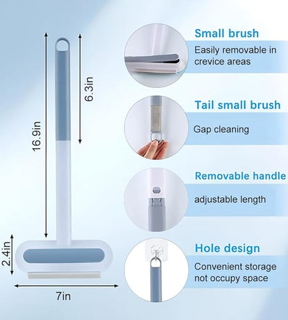 4 in 1 Pet Hair Removal Tool, Multifunctional Pet Hair Remover, Reusable and Washable Dog Cat Hair Cleaning Removal Brush with Long Handle