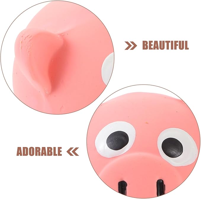 POPETPOP Squeak Dog Toy, Latex Cute Pig Toy for Dog Chew Toys, Funny Pet Interactive Toy, Dog Squeaky Toys for Small Pet Puppies Indoor Outdoor Biting Chasing Games