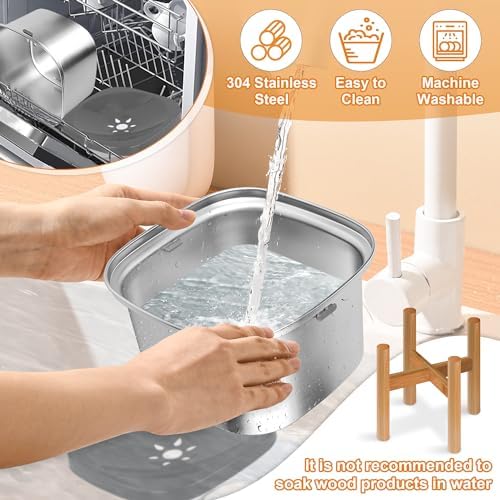 Decflow 3L Elevated Dog Water Bowl, Stainless Steel Raised Food Dispenser with Stand, Large Capacity No Spill Dog Water Bowl for Small, Medium and Large Dogs - Image 4