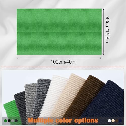 Cat Scratch Furniture Protector - 40" x 15.8" Trimmable Self-Adhesive Cats Claws Scratch Pads, DIY Cat Climbing Couch Protector for Scratch Post Cat Tree Replacement Indoor (Green) - Image 2