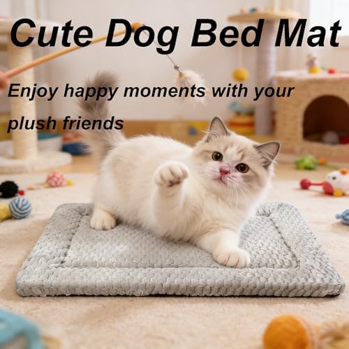 Cat Bed Mat - Durable & Cute Crate Beds for Extra Small Dogs & Cats, Comfortable Kennel Pad for Home, Crate & Travel - Image 3