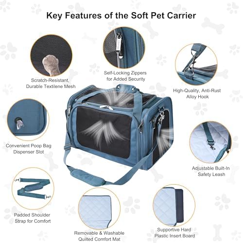EliteField Deluxe Soft Pet Carrier for Cats and Dogs (3-Year Warranty) - Image 5