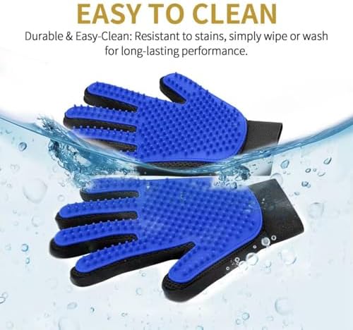 Pet Hair Remover Gloves Upgraded and Efficient (Right Hand) - Gentle Shedding Brushes for Dogs, Cats & Horses with Long and Short Hair - Right Hand 1pc - Image 3