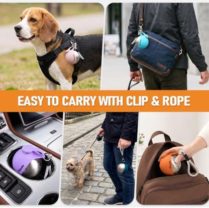 Cibaabo Portable Dog Water Bottle with Collapsible Silicone Bowl 10 oz - Image 5