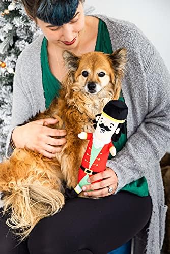 Pearhead Holiday Nutcracker Dog Toy, Stuffed Dog Plush Toy, Squeaker Pet Toy, Christmas Dog Toy, Pet Owner Gift, Novelty Pet Toys - Image 3