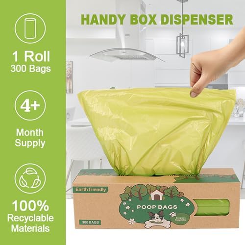 Dog Poop Bags Big Roll 300 Bags per Roll, 2 Pack, 600 Counts Bags - Image 4
