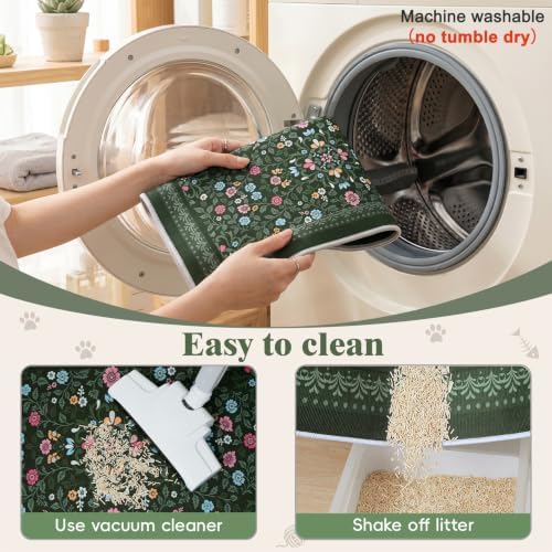 Bienbee Cat Litter Mat, 2 Pack 28" x 20" Machine Washable for Litter Boxes - Image 6