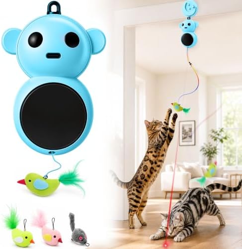 Interactive Cat Toys with Automatic Feather Flying Bird for Bored Adult Cat by Unknown