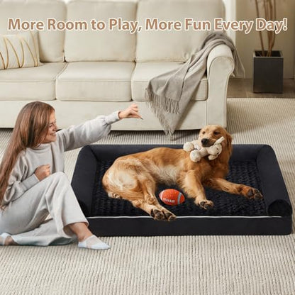 BFPETHOME Orthopedic Washable XLarge Dog Bed for Senior Dog Cozy Sleep - Image 3