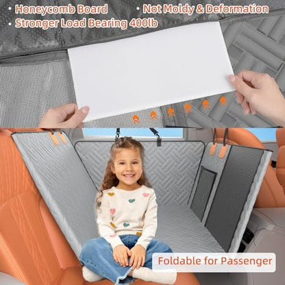 Back Seat Extender for Dogs,Hard Bottom Car Seat Cover for Dogs - Image 5
